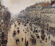 Camille Pissarro the morning the streets of oil painting on canvas